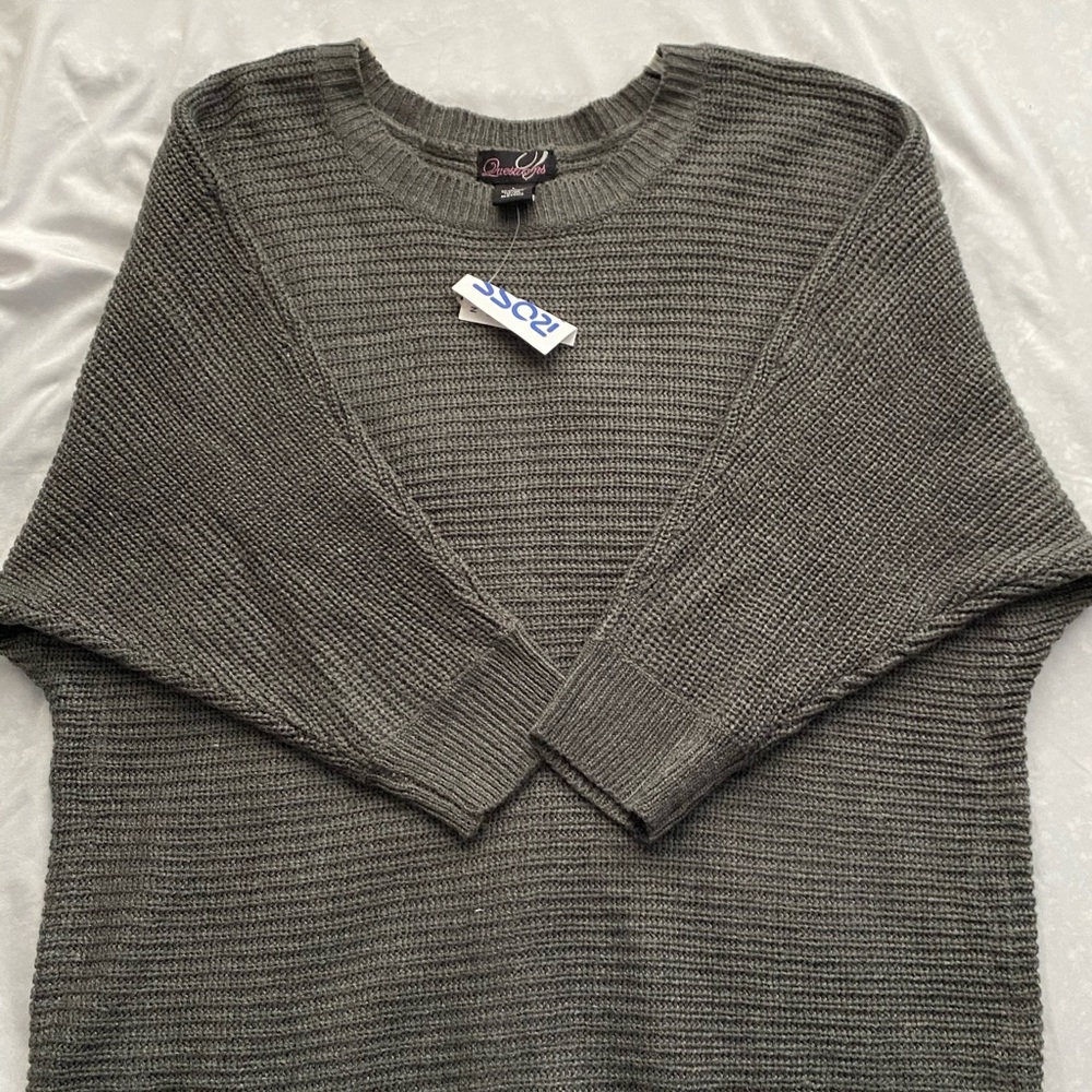 Questions Button Detail Sweater - Picture 2 of 3
